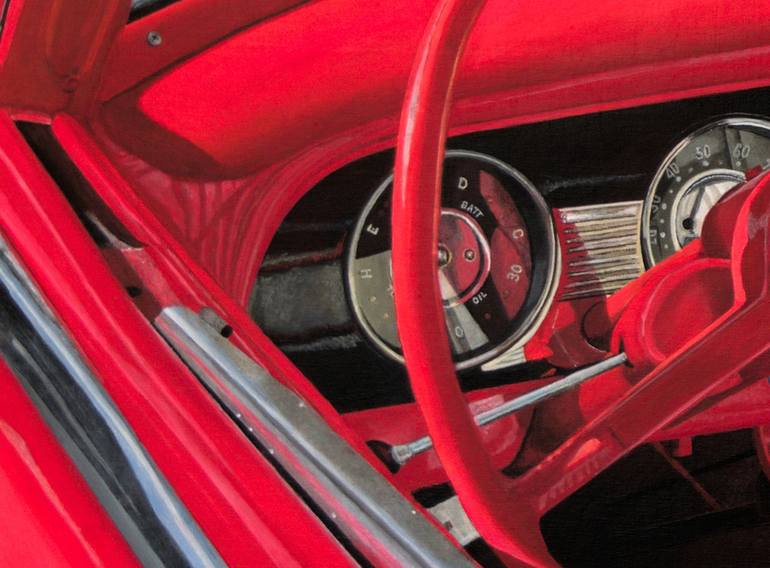 Original Fine Art Car Painting by Fred Hanson