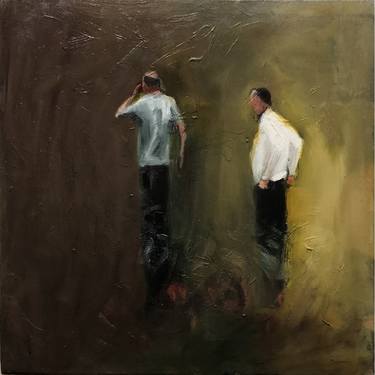 Original Figurative Political Paintings by John Hiom