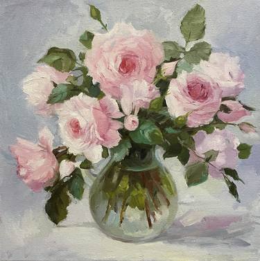 Free copy of Russian artist Yuri Nikolaev "Still Life with Flowers" thumb