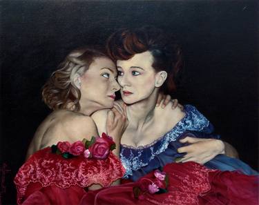 Original Realism Erotic Paintings by Benjamin Alejandro Luna Ramírez