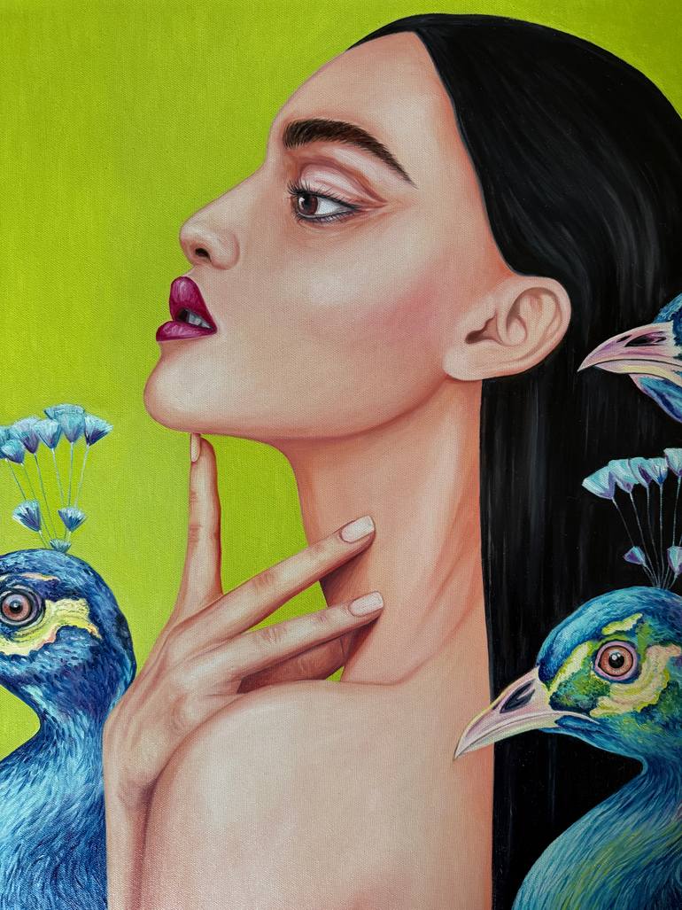 Original Surrealism Fashion Painting by Vera Minaeva