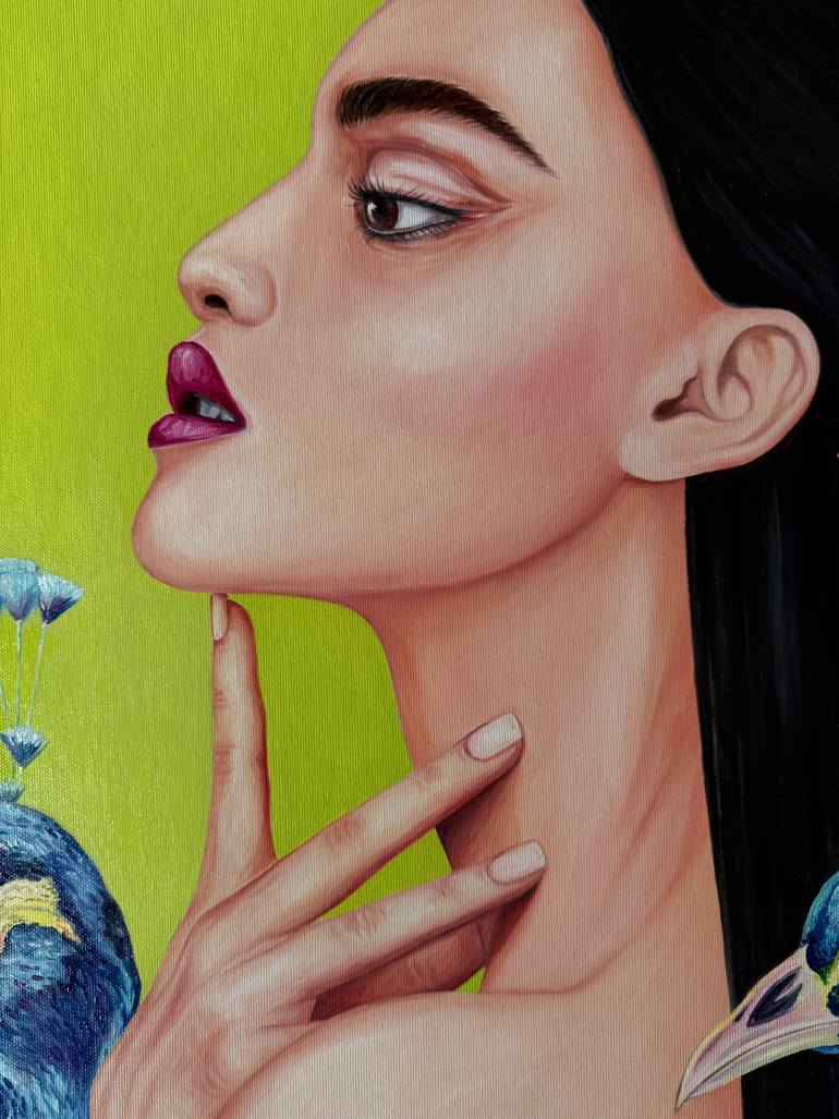 Original Surrealism Fashion Painting by Vera Minaeva