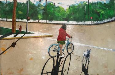 Print of Documentary Bicycle Paintings by Philip Michael Martin