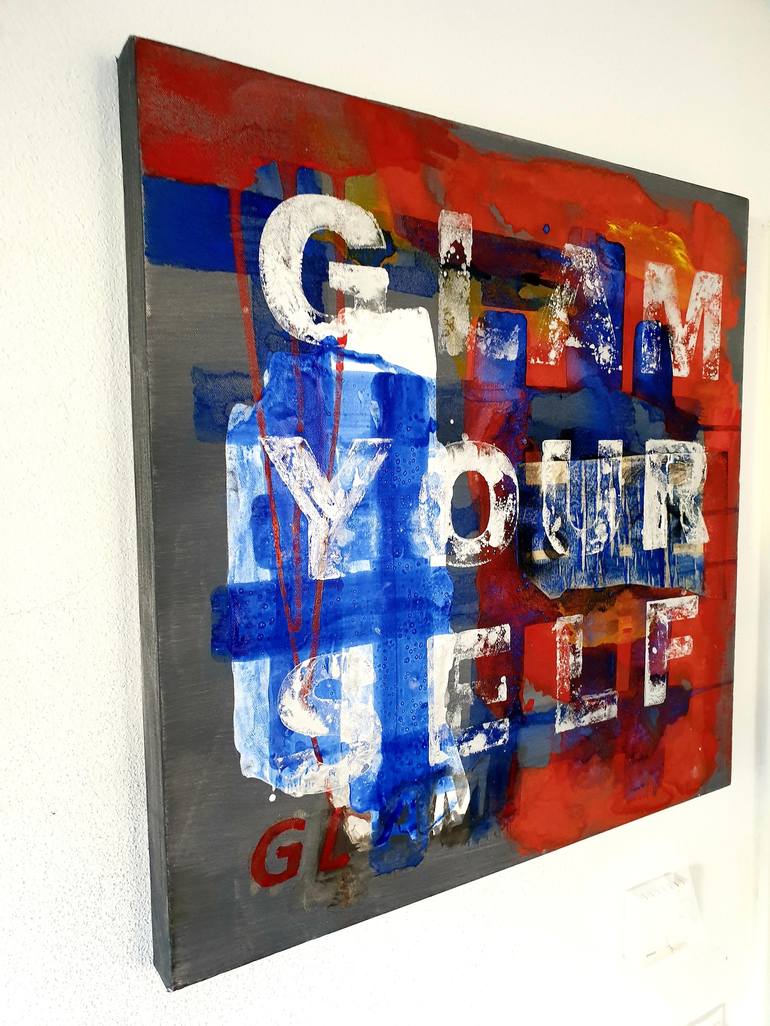 Original Typography Painting by Georg Steidinger