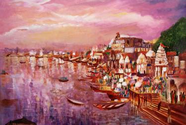 Original Realism Cities Paintings by Afshana Sharmeen
