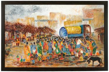 Original Impressionism Cities Paintings by Afshana Sharmeen