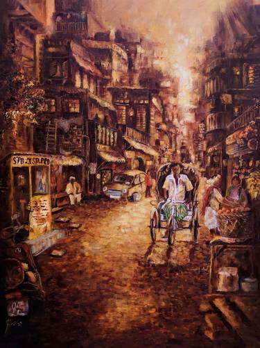 Print of Cities Paintings by Afshana Sharmeen