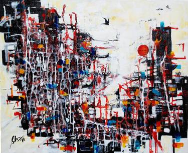 Original Conceptual Abstract Paintings by Afshana Sharmeen