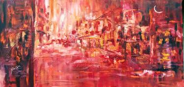 Original Abstract Expressionism Landscape Paintings by Afshana Sharmeen