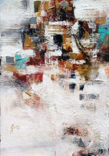 Original Abstract Expressionism Abstract Mixed Media by Afshana Sharmeen