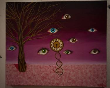 Original Surrealism Tree Paintings by Felipe De Jesus Garcia Luna