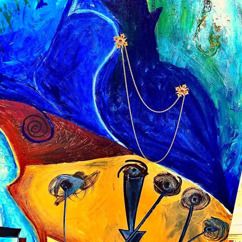 Original Expressionism Fantasy Painting by Uzo Uzo