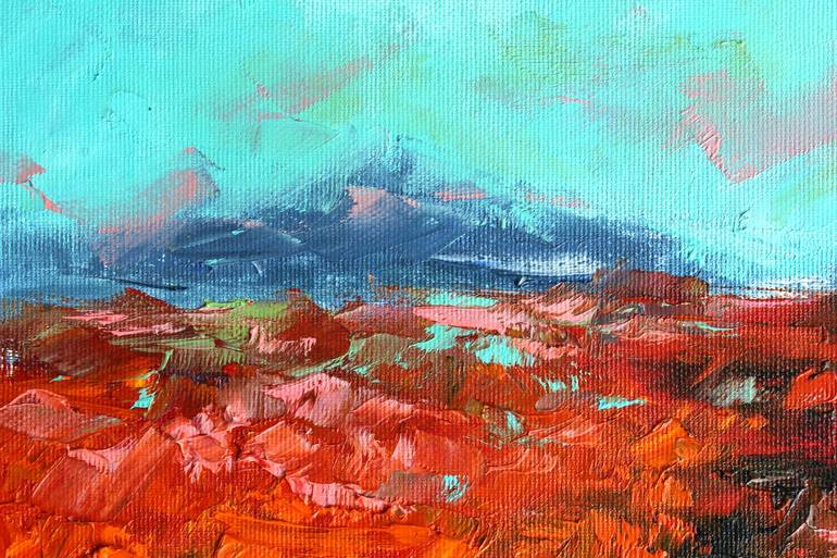 Original Expressionism Landscape Painting by Olesya Lopatina