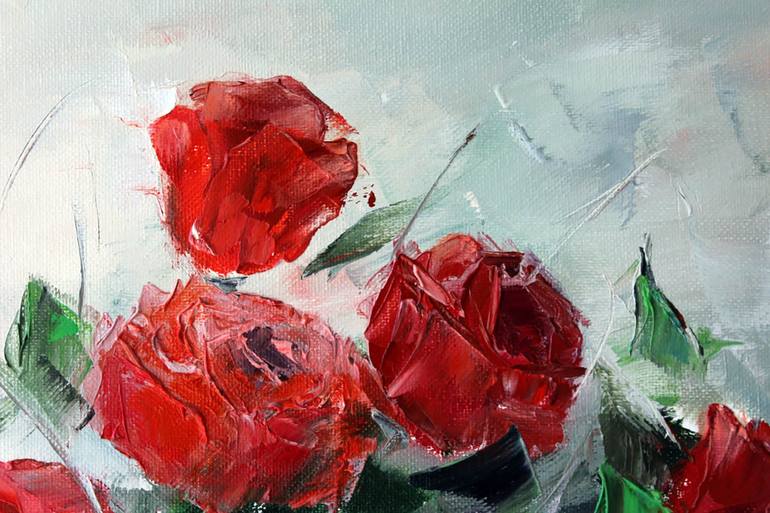 Original Fine Art Floral Painting by Olesya Lopatina