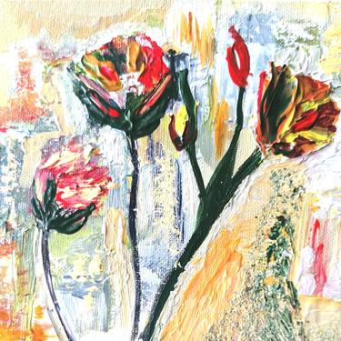 Original Abstract Floral Paintings by Sanja Jančić