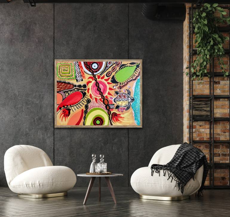 Original Abstract Expressionism Abstract Painting by Sanja Jančić