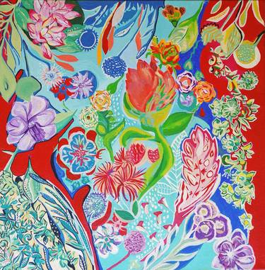 Original Expressionism Floral Paintings by Sanja Jančić