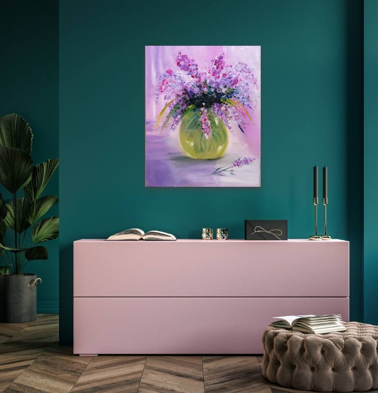 Original Impressionism Floral Painting by Sanja Jančić