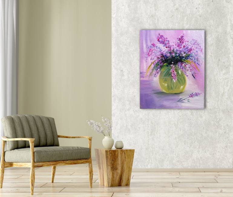 Original Impressionism Floral Painting by Sanja Jančić