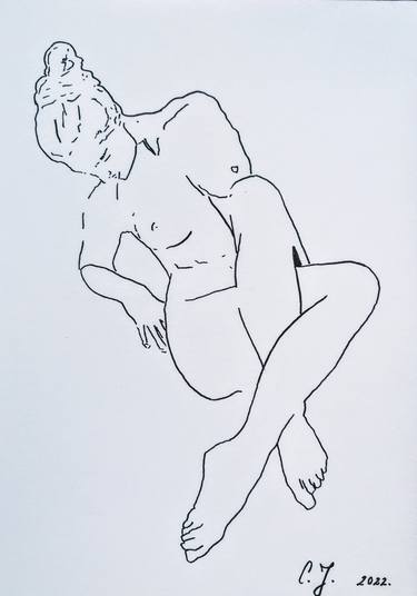 Original Nude Drawings by Sanja Jančić