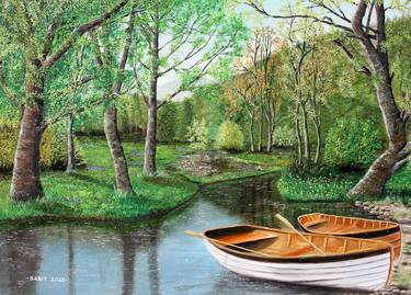 Original Fine Art Landscape Paintings by Sabit Ismaili