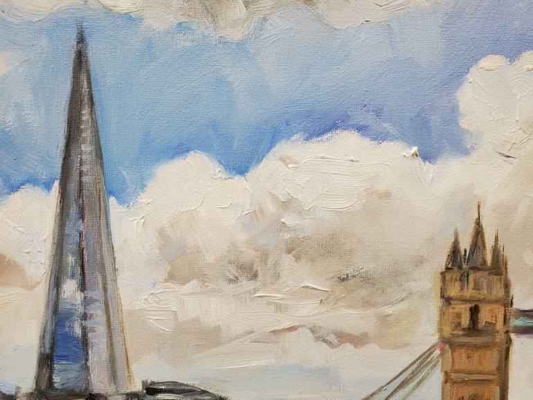 Original Impressionism Cities Painting by Irek Szelag