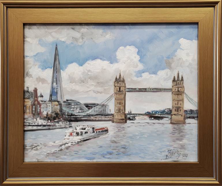 Original Impressionism Cities Painting by Irek Szelag
