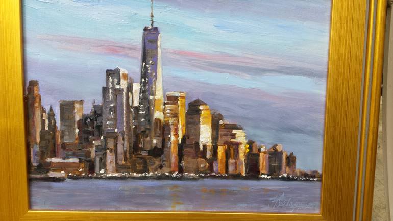 New York Skyline 1 Painting by Irek Szelag | Saatchi Art