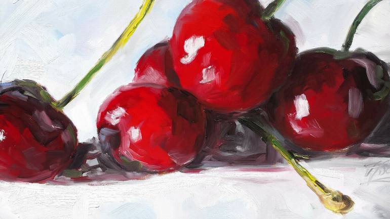 Original Impressionism Still Life Painting by Irek Szelag