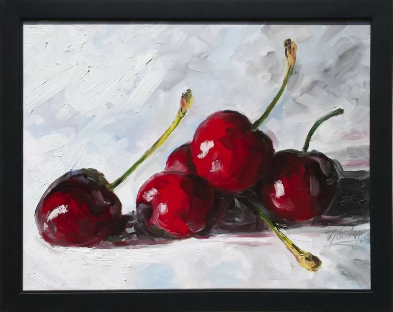 Original Impressionism Still Life Painting by Irek Szelag