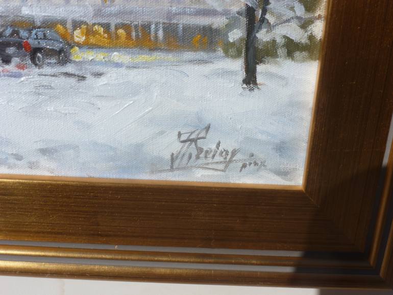 Original Impressionism Cities Painting by Irek Szelag