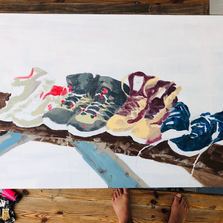 Original Documentary Still Life Painting by Cousin Richard