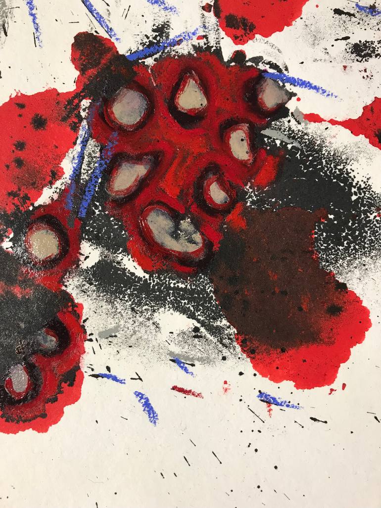 Original Abstract Calligraphy Painting by Elea Dmc