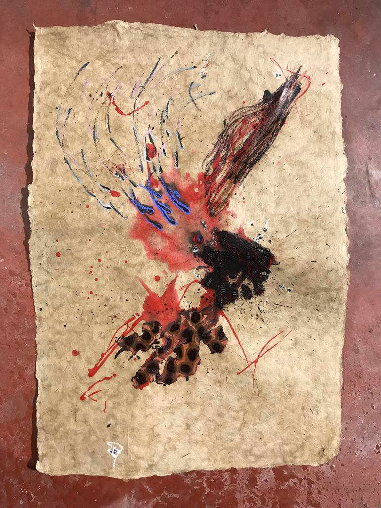 Original Abstract Expressionism Abstract Painting by Elea Dmc