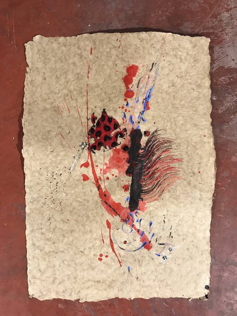 Original Abstract Expressionism Abstract Painting by Elea Dmc