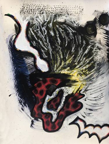 Original Abstract Expressionism Abstract Painting by Elea Dmc