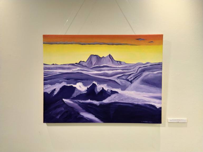 Original Abstract Landscape Painting by Moshe Sigel