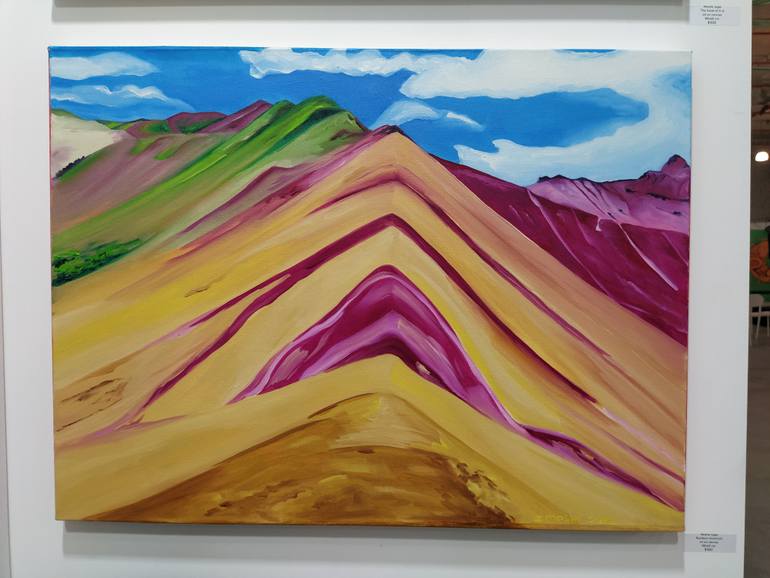 Original Abstract Landscape Painting by Moshe Sigel