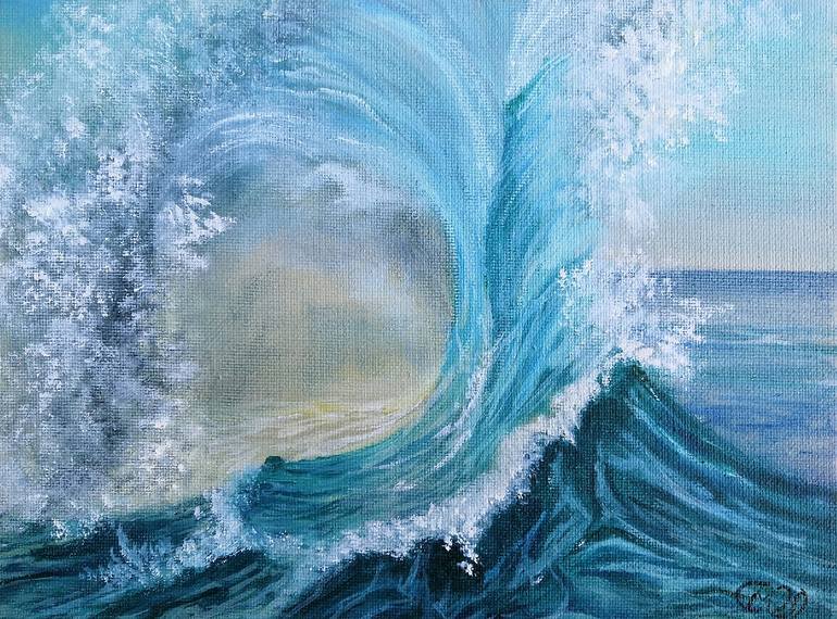 Original Fine Art Water Painting by Mariya Sirotkina