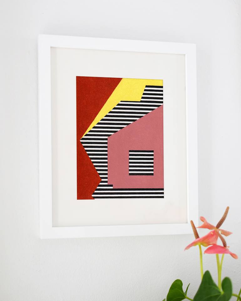 Original Abstract Expressionism Abstract Drawing by Katherine Statsenko