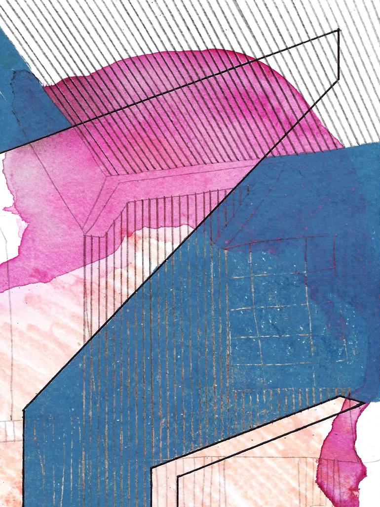 Original Conceptual Abstract Painting by Katherine Statsenko