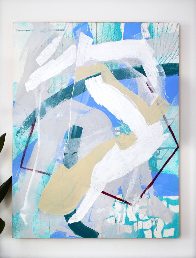 Original Abstract Expressionism Abstract Painting by Katherine Statsenko