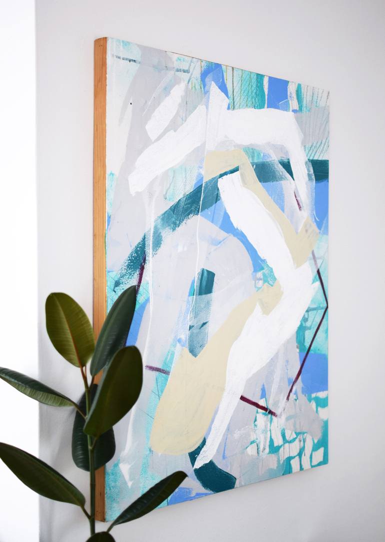 Original Abstract Expressionism Abstract Painting by Katherine Statsenko