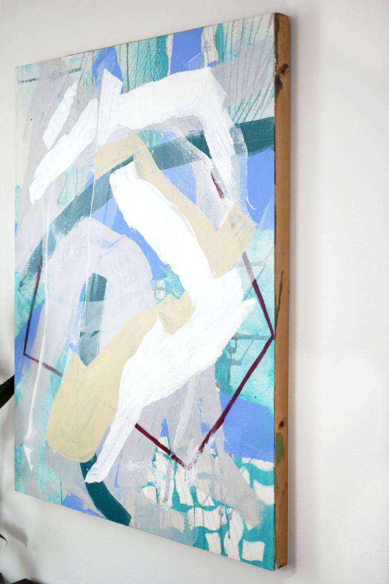 Original Abstract Expressionism Abstract Painting by Katherine Statsenko