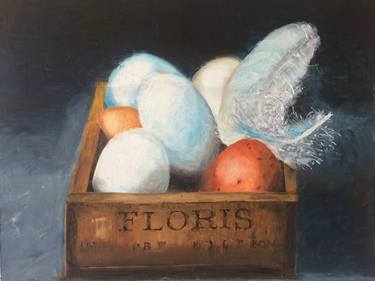 Original Figurative Still Life Paintings by Ken Hoggins