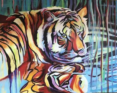 Print of Abstract Animal Paintings by Heather Johnson
