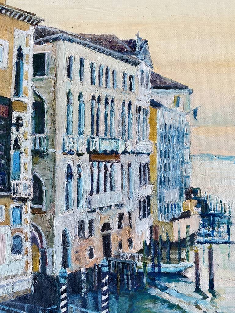 Original Impressionism Cities Painting by Elena Balla