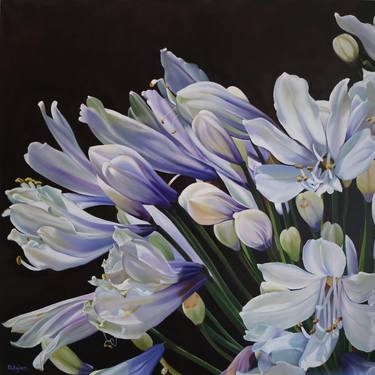 Original Fine Art Floral Paintings by Melissa Eybers