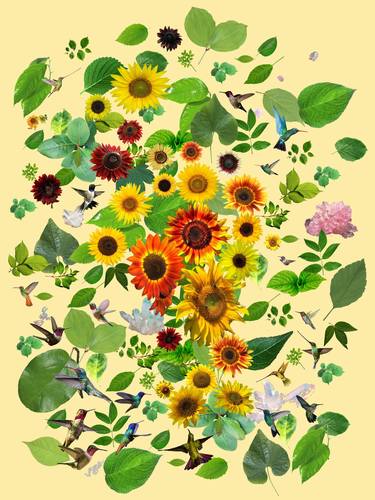 Print of Art Deco Botanic Mixed Media by Briar Orr