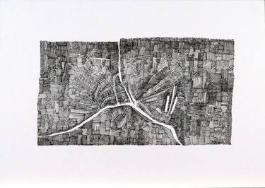 Original Fine Art Abstract Drawings by Jan Eustergerling